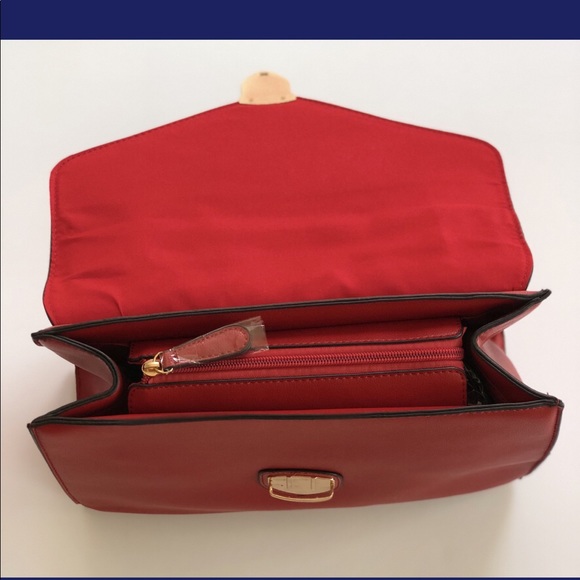 ‘Impulse’ Red Fold Over Handbag Purse - Picture 5 of 8